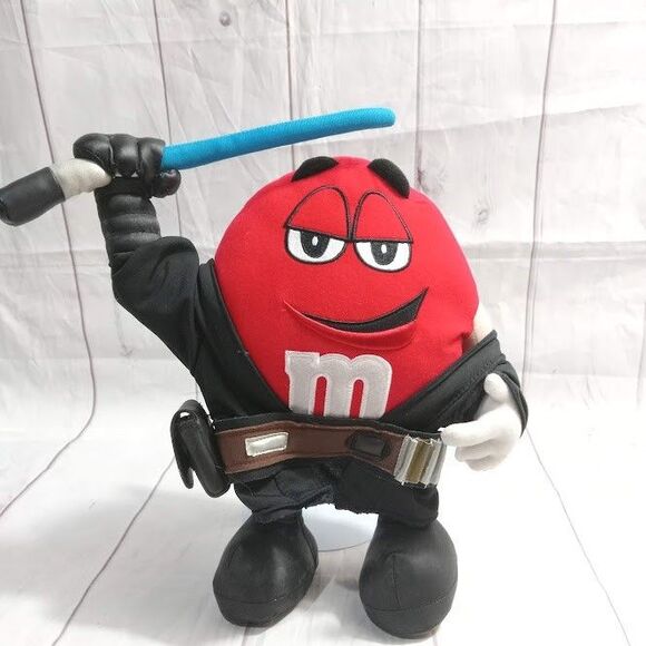 M & M's World Star Wars Plush M-Anakin 12" Red Stuff Toy - Picture 2 of 6